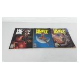 Three Heavy Metal magazines, includes September