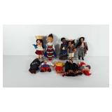 Dolls, includes two handwoven sombol dolls made