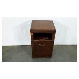 End table or night stand, 14 x 16 x 27, damage as