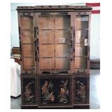 Drexel Heritage Asian styled lighted display case