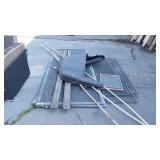 Group lot with assorted size window screen and