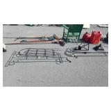 Metal outdoor flower group to include Arbors and