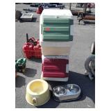 2 Blitz Stack & Store containers, pet water