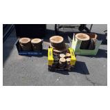 Group of live Edge wood sections