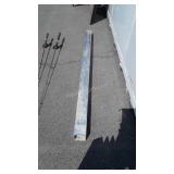 Aluminum post piece, 4x4x74" long