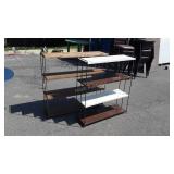 Two metal Home Furnishings Shelves, 31&37" wide x