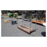Utility Platform cart with galvanized pipe