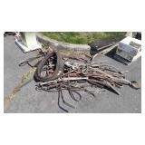 Group of old leather Horse Tack, Harness