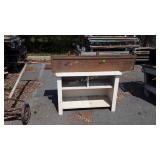 Wooden Lot, 2-10x48" wall shelves,  base Cabinet