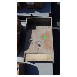 Early metal Kitchen tray box, 12x20x6" high