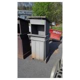 Trek material made Trash Can Container, gray