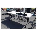 6ft poly Folding Table, nice usable condition.