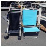 2pc Beach Accessories lot, Buggy Cart and Rio