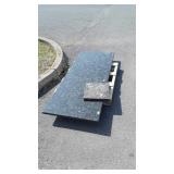 Nice Counter pc Marble, 61.5 long 25.5 deep 1.5"