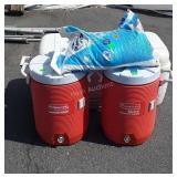 Coolers and Water Softener Salt Bag. IGLOO BIG