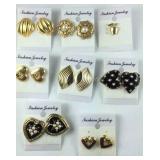 Costume jewelry pairs Of Gold Stone Fashion