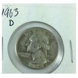 1963-D George Washington Quarter