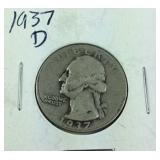 1937-D George Washington Quarter