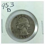 1953-D George Washington Quarter