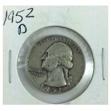 1952-D George Washington Quarter