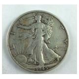 1945-S Walking Liberty Half Dollar