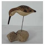 Shore Bird statue, made in Philippines, 7.5"