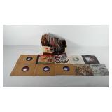 Vinyl records, 45RPM, included Walt Disney