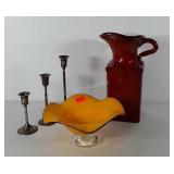 Mixed group, includes water pitcher (12", has