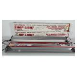 Three 4 foot plug-in shop lights. All tested and