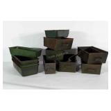 Metal drawers / bins in different shapes and