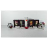 Candles and night lights, includes four flower