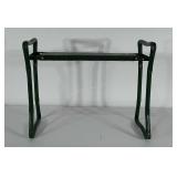 Gardening bench. One side of seat has been