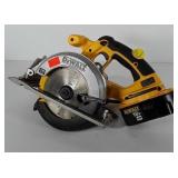 Tools, DeWalt cordless circular saw, powers up,