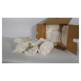 Box of several dozen used shop towels. Cleaned