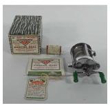 Pflueger fishing reel with manual and original