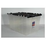 12 Gallon fliptop crate.