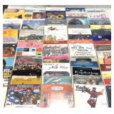 Vinyl records, approximately 75 albums, artists