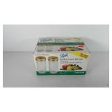 Box of ball quilted crystal 12oz jelly jars,