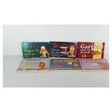 Six Garfield books, includes Bigger and Better,