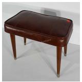MCM stool / Ottoman.  Seem needs repaired in one