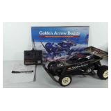 Radio controlled golden arrow buggy