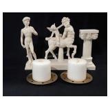 Home decor, includes centaur and cupid cast