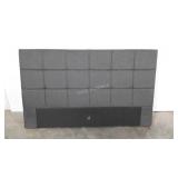 Zinus Lottie queen size bed, upholstered grey