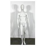 Mannequin, complete male mannequin on glass base,