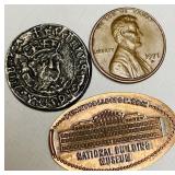 Coin/token collection. Copy of a old coin, 1971-D