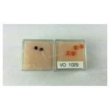 Assorted gemstones, Mexican fire opal .15ct each