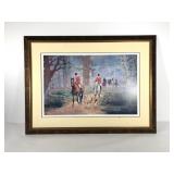 Fox hunting Northern Virginia print by Vernon