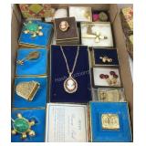 Costume jewelry, Avon trinkets , cameo ring and