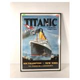 Titanic poster framed, 24x34
