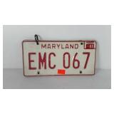 Maryland license plate set